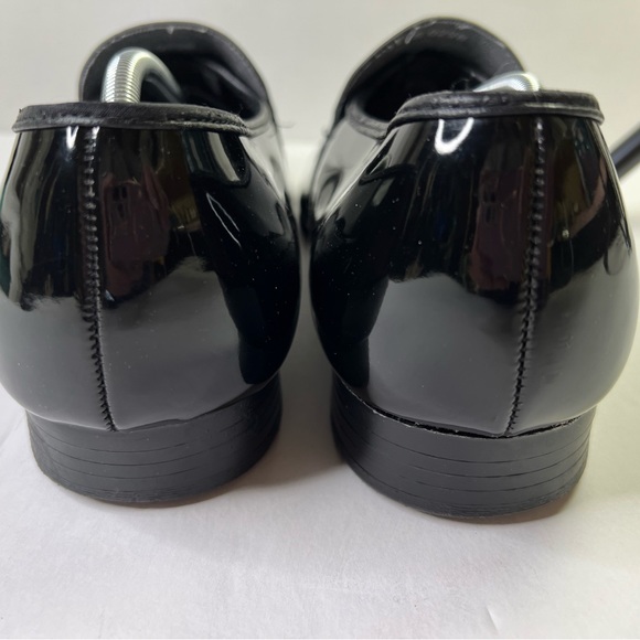 Barclay Men 11.5 M Black Patent Faux Leather Kilte Tassel Formal Shoes Prom - Picture 5 of 6